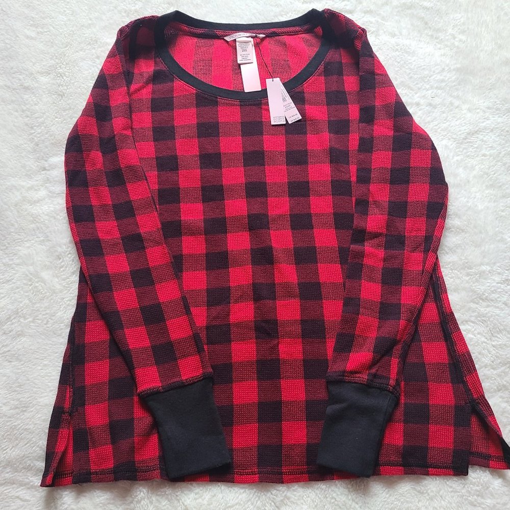 Victoria's Secret Plaid Pajama Top